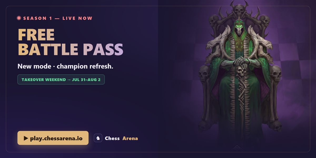Email 2 — Season 1 live, free Battle Pass