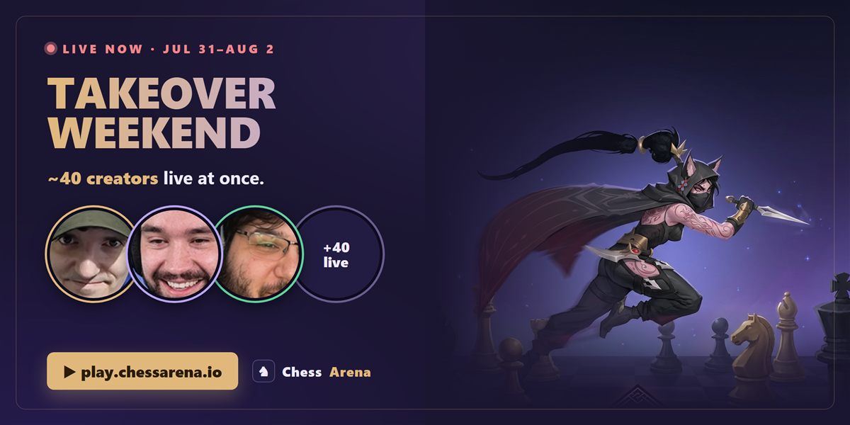 Email 3 — Takeover Weekend, creators live